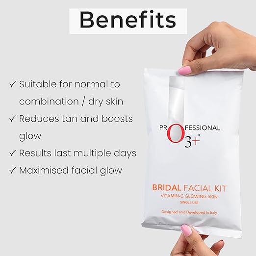 O3+ Bridal Facial Kit Vitamin C for Glowing Skin and Radiant Complexion