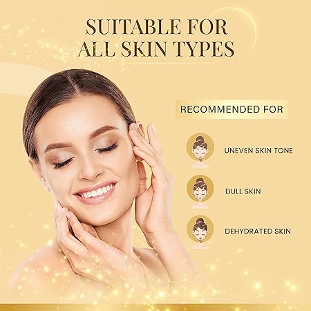Ozone Illuminous Gold Facial Kit With 6 Easy Step Organic Facial Kit For Natural Golden Glow