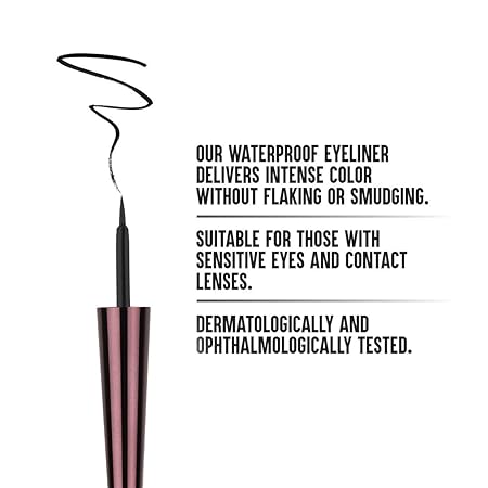 Colorbar Waterproof Opaque Liquid Eyeliner Opaque Finish