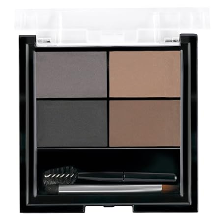 MARS 4 in 1 Eyebrow Powder Cake with Angled Eyebrow Brush and Spoolie