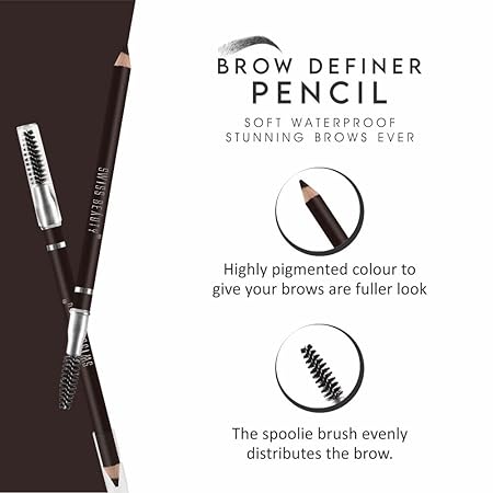 Swiss Beauty Eyebrow Definer Pencil With Spoolie