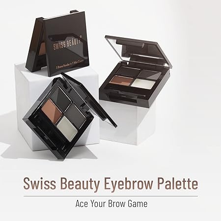 Swiss Beauty Eyebrow Palette With Wax Cream