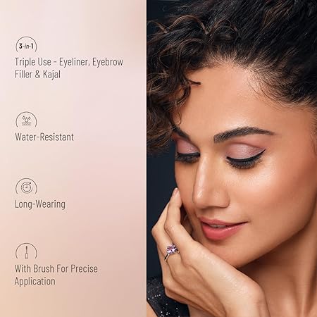 Swiss Beauty Waterproof Eyebrow & Gel Eyeliner 2 In 1 With Brush