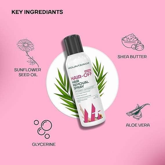 MOUNTAINOR Hair Removal Spray for Women