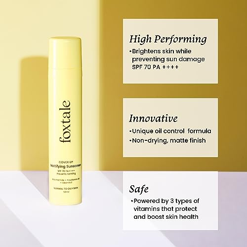 Foxtale Niacinamide Matte Sunscreen SPF 70+ PA++++