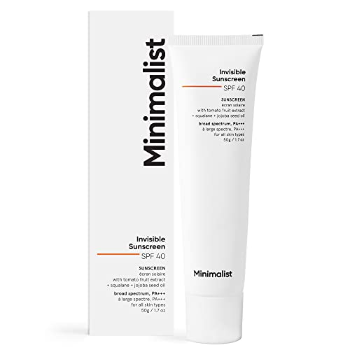 Minimalist Invisible Sunscreen for Oily Skin, SPF 40 PA+++