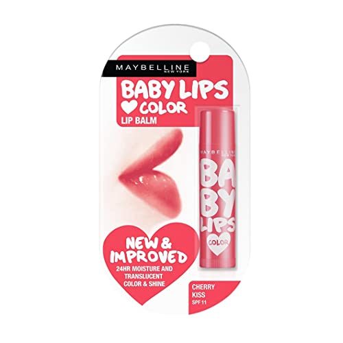Maybelline New York Lip Balm, With Spf, Moisturises And Protects From The Sun, Cherry Kiss