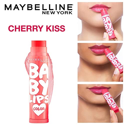 Maybelline New York Lip Balm, With Spf, Moisturises And Protects From The Sun, Cherry Kiss