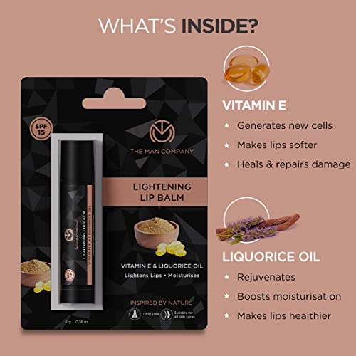 The Man Company Lip Balm For Dry, Chapped, Dark And Smoky Lips