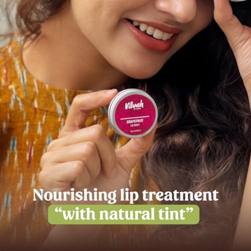 Vilvah Store Grapefruit Lip Balm, Multicolor