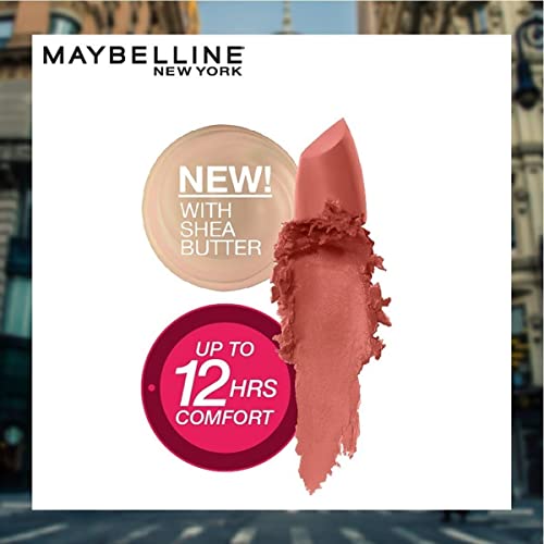 Maybelline New York Matte Lipstick, Keeps Lips Moisturised, 657 Nude Nuance