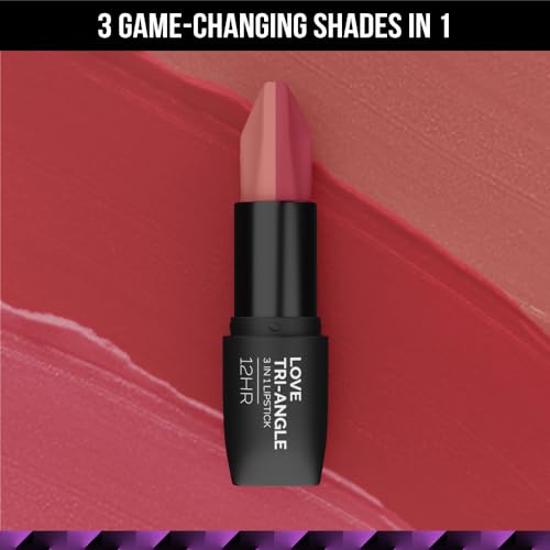 Staze 9To9 Love Tri-Angle 3 In 1 Matte Lipstick, 03 Caramel Rose