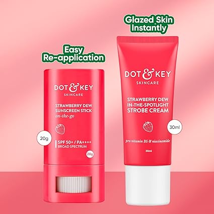 Dot & Key Easy Re-application Dewy Finish Non-Greasy, Instant Dewy Skin Combo