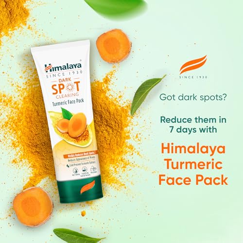 Himalaya Dark Spot Clearing Turmeric Face Pack Organically sourced Turmeric Reduce dark spots in 7 days Gives Radiant Skin