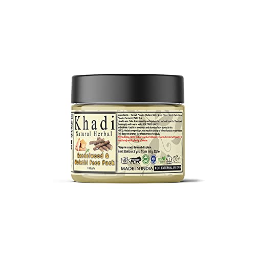 Khadi Natural Herbal Sandalwood and Mulethi Face Pack Mask