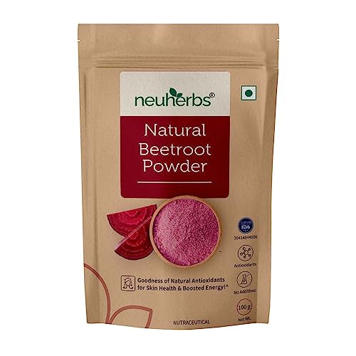 Neuherbs Natural Beetroot Powder For Face, Skin & Hair 100% Pure & High Natural Antioxidants Boost Energy