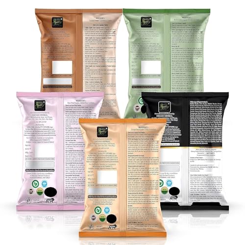 Online Quality Store Multani Mitti with Chandan Powder, Pack of 5