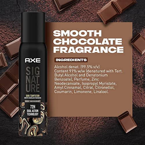 AXE Signature Dark Temptation Long Lasting No Gas Body Deodorant Spray For Men