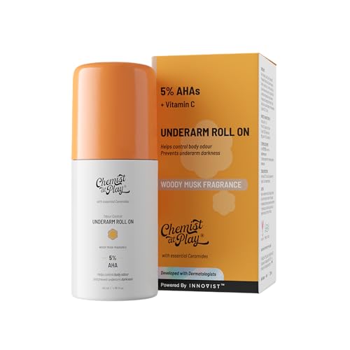 Chemist at Play UnderArm Roll-On with 5% AHA, Lactic Acid & 1% Mandelic Acid