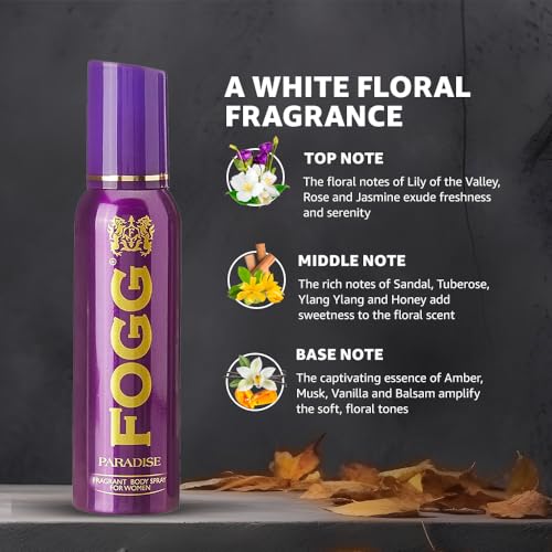 Fogg Paradise No Gas Deodorant for Women
