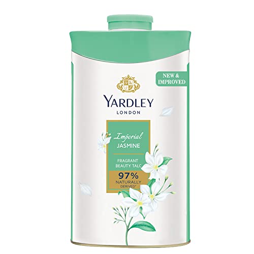 Yardley London Imperial Jasmine Perfumed Talc Fragrant Beauty Talc for Women Smooth Texture