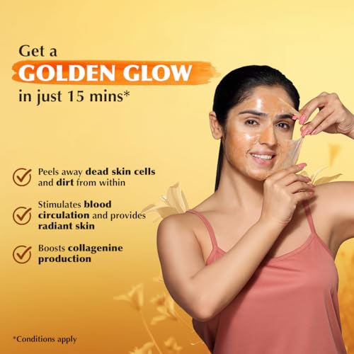 Everyuth Golden Glow Peel-off Mask, Pack of 2