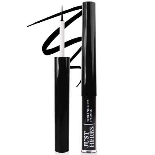 Just Herbs Eyeliner Waterproof And Smudge Proof, Long Lasting Matte Eyeliners, Deep Black