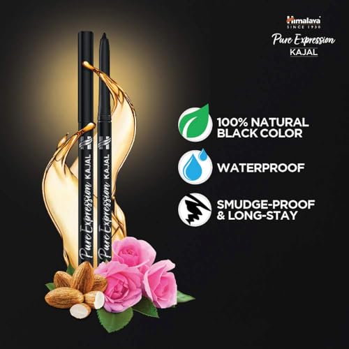 Himalaya Pure Expression Kajal, Matte Finish, Black