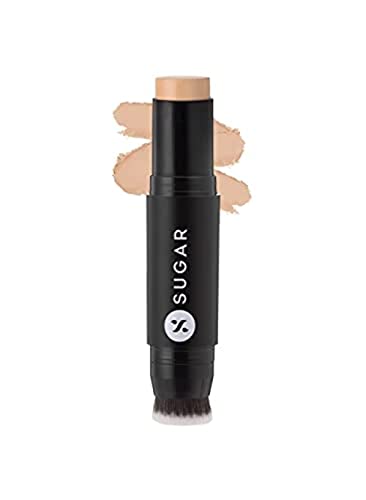 SUGAR Cosmetics Ace Of Face Foundation Stick with In-Built Brush, 35 Frappe