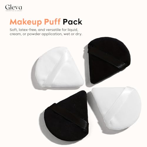 Gleva 2 Pcs Powder Puff Soft Face Makeup Sponge