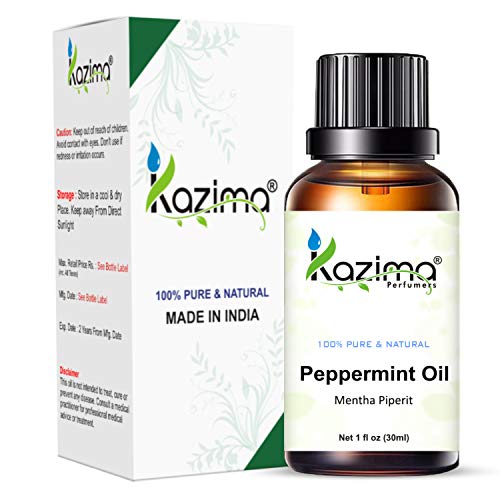 Kazima Peppermint Essential Oil 100% Pure Natural & Undiluted For Skin care & Hair