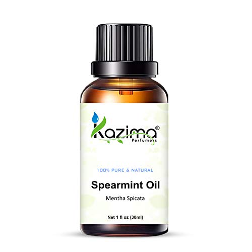 Kazima Spearmint Essential Oil 100% Pure, Natural & Undiluted Oil for Skin Care & Hair Care