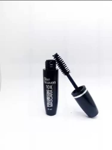 Blue Heaven 10X Volumising Mascara Water Proof Upto 12HR Stay, Black