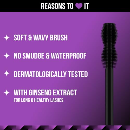 Staze 9to9 All Eyes on You Volumizing Tubing Mascara Clump-Resistant Easy to Remove, Black
