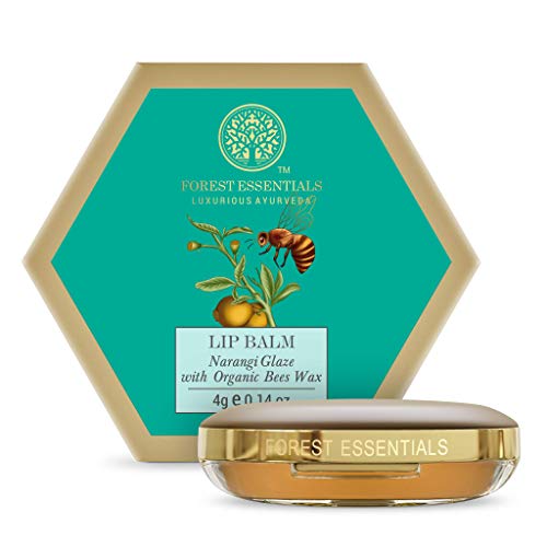 Forest Essentials Luscious Lip Balm Narangi Glaze, Transparent