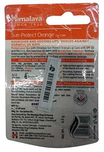 Himalaya Sun Protect Lip Care, Orange