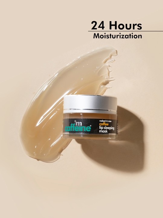 mCaffeine Coffee Lip Sleeping Mask for Overnight Hydration & Repair of Chapped Lips, 12 gm