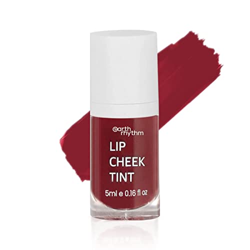 Earth Rhythm Lip and Cheek Tint with Goodness of Pomegranate & Grape Seed Extract, Nourishes & Hydrates Dry Chapped Lips, Blush & Eyeshadow for Women, Brandy