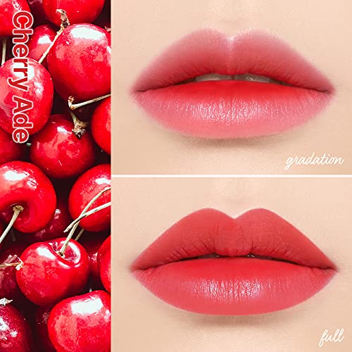 ETUDE Dear Darling Water Gel Luminous Lip & Cheek Tint Long Lasting, Waterproof, Smudgeproof Shade-02, Cherry