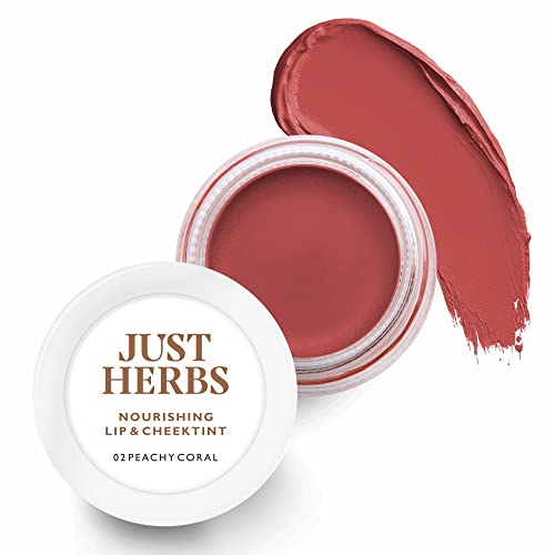Just Herbs Lip and Cheek Tint, Peachy coral
