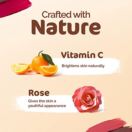 Mamaearth Nourishing Natural Lip Cheek & Eye Tint with Vitamin C & Rose, 03 Rose Pink