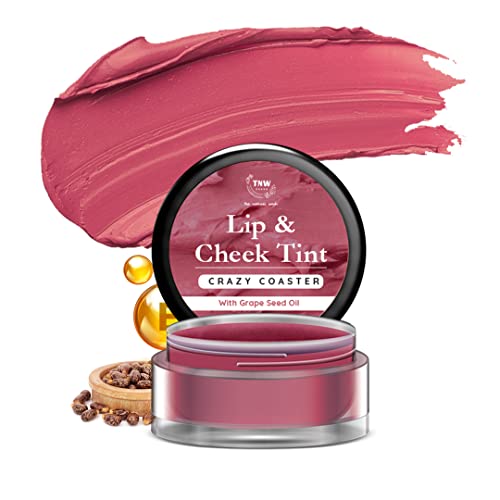 TNW-The Natural Wash Crazy Coaster Lip & Cheek Tint With Grapeseed Oil & Castor Oil For Lips, Cheeks, & Eyelids