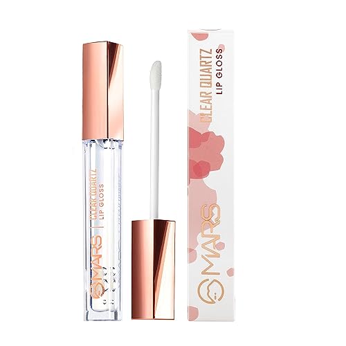 MARS Clear Quartz Lip Gloss for Women, Hydrating & High Shine