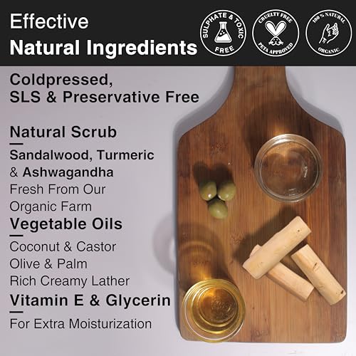 Soulflower Cleansing Sandalwood Soap (Pack Of 1)