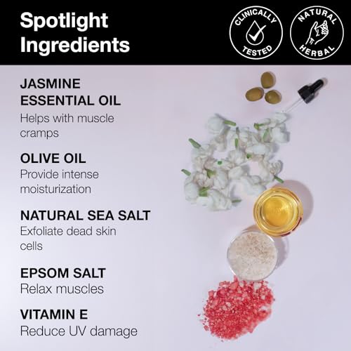 Soulflower Jasmine Bath Salt With Jasmine Essential Oil (Pack Of 1)