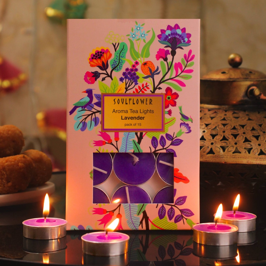 Soulflower T Light Candle Lavender
