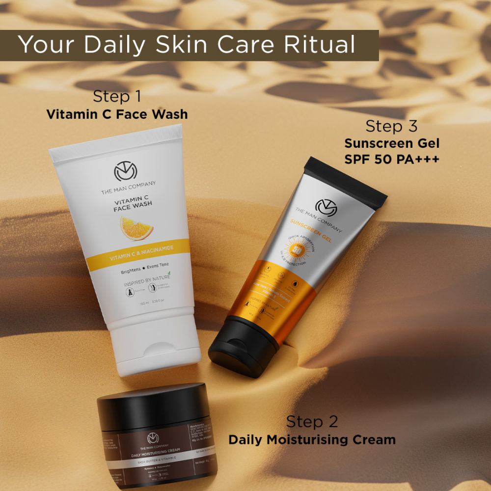 The Man Company Oil-Free Sunscreen Gel SPF 50 PA+++ 