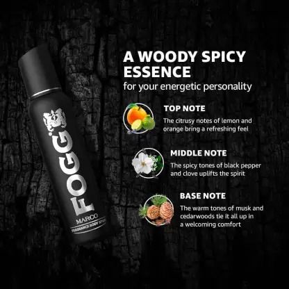Fogg Marco + Royal + Napoleon - 175Ml Each (Pack Of 3) Body Spray  -  For Men