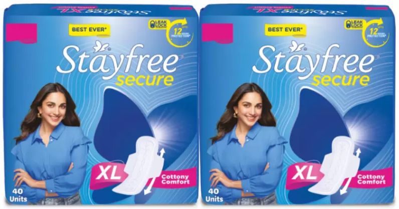 Stayfree Secure Xl Cottony Cover Sanitary Pad (Pack 