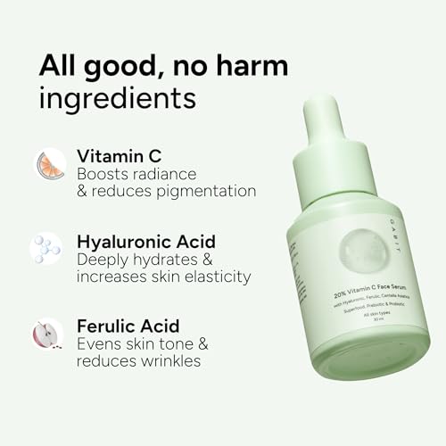 Gabit Skincare 20% Vitamin C Face Serum for Glowing Skin